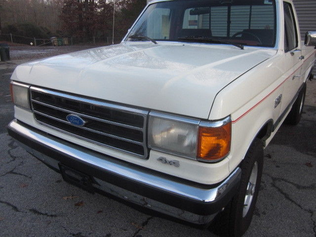 1991 white Ford F-150