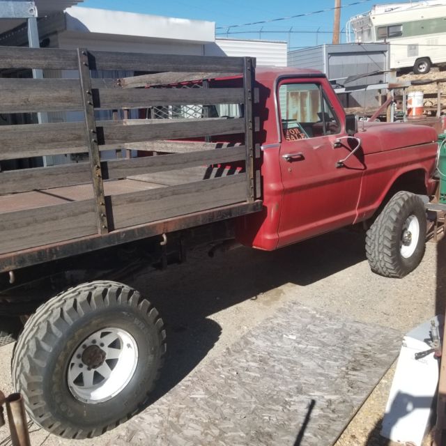 1972 Red Ford F-250 Cab & Chassis