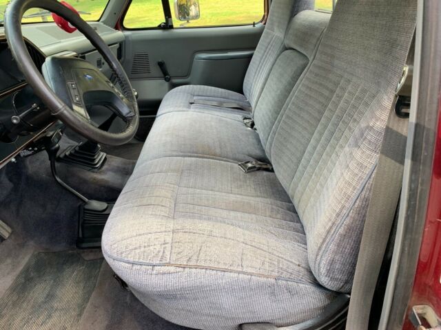 1988 Burgundy Ford F-250 Standard Cab Pickup