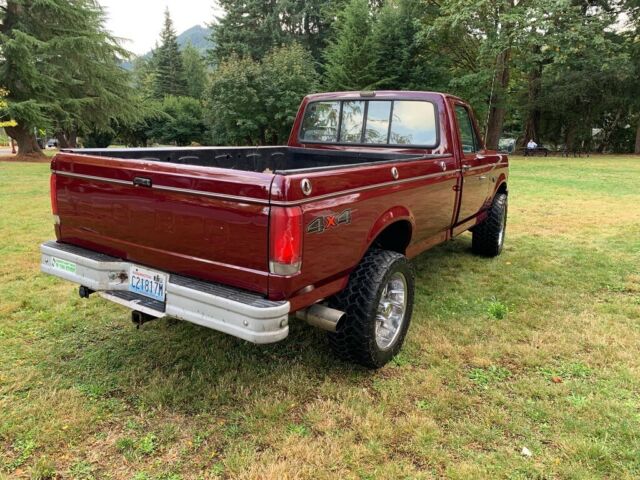 1988 Burgundy Ford F-250 Standard Cab Pickup
