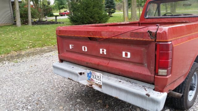 1985 Red Ford Other Pickups