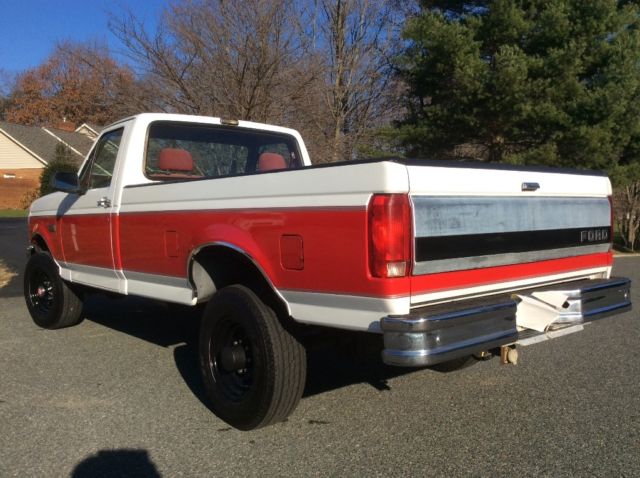 1992 White Ford F-250 Standard Cab Pickup