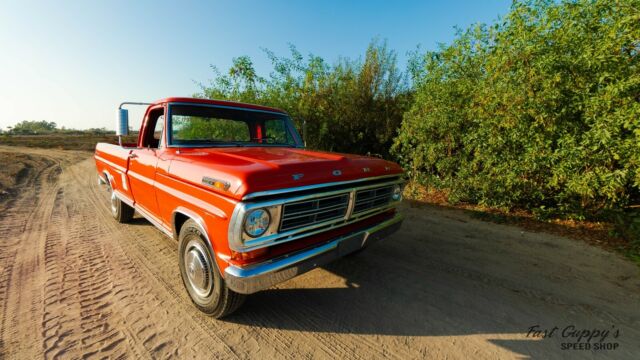 1972 Orange Ford F-250 Crew Cab Pickup