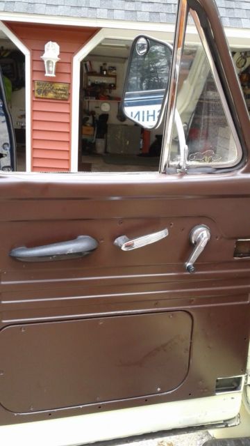 1954 cream Ford F-250 stake bed