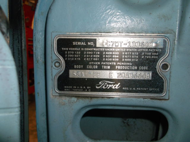 1957 Blue Ford Fairlane Sedan