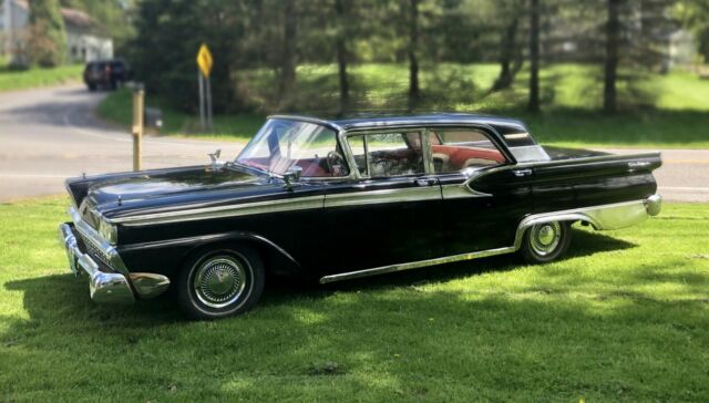 1959 Black Ford Fairlane Sedan