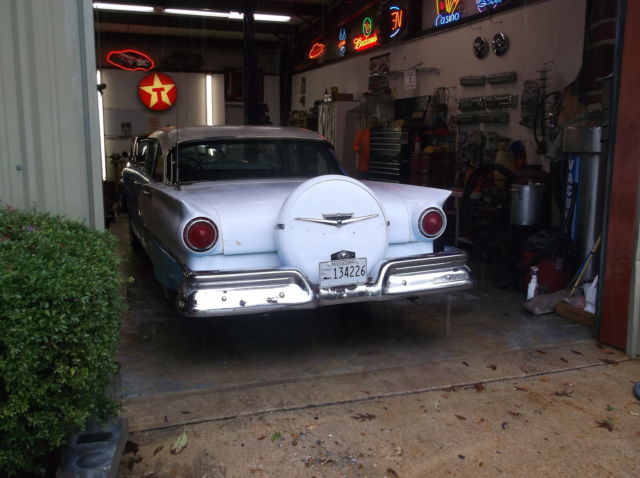 1957 Blue Ford Fairlane Sedan
