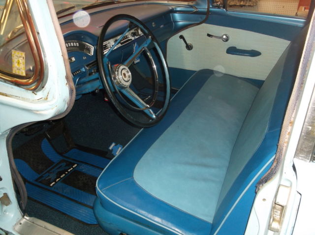 1957 Blue Ford Fairlane Sedan