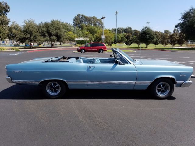 1967 Blue Ford Fairlane Convertible