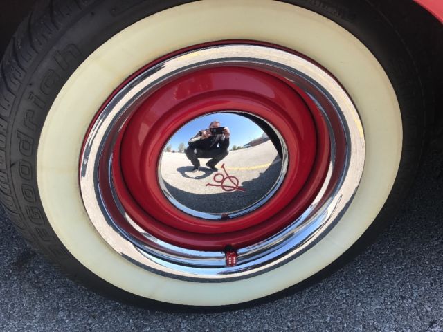 1956 Red Ford Fairlane Coupe