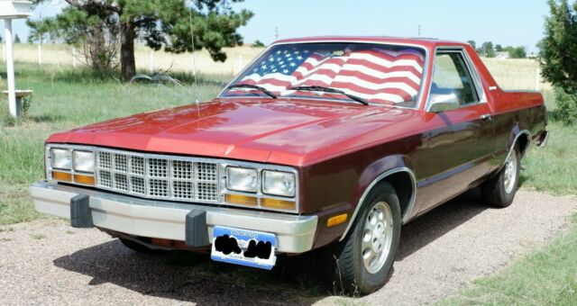 1981 Burgundy Chevrolet El Camino Coupe