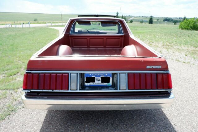 1981 Burgundy Chevrolet El Camino Coupe