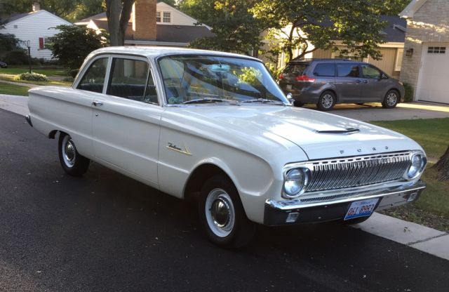 1962 White Ford Falcon Sedan