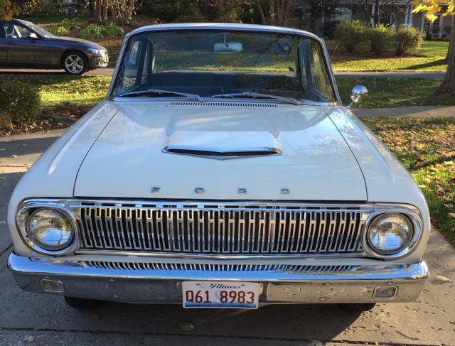 1962 White Ford Falcon Sedan