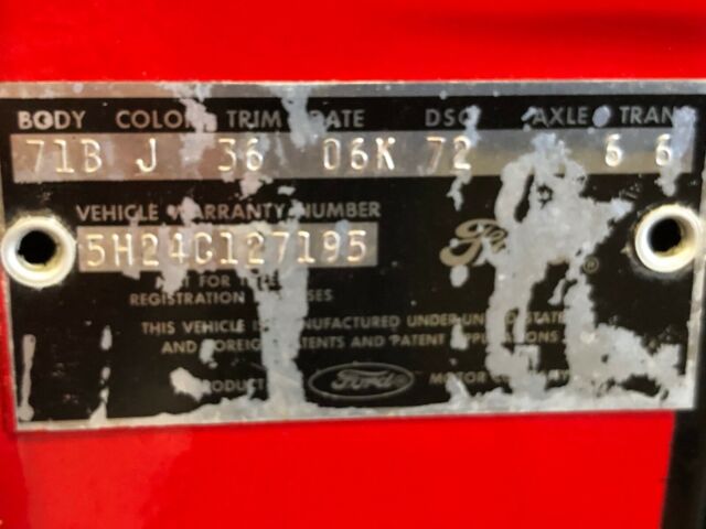 1965 Red Ford Deluxe Wagon