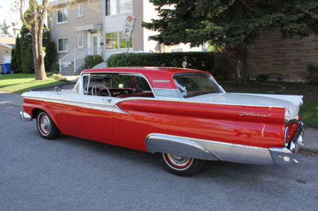 1959 Red Ford Galaxie Coupe