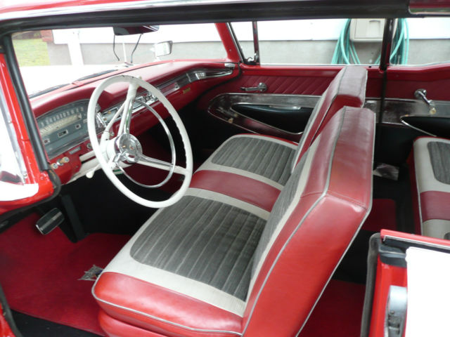 1959 Red Ford Galaxie Coupe