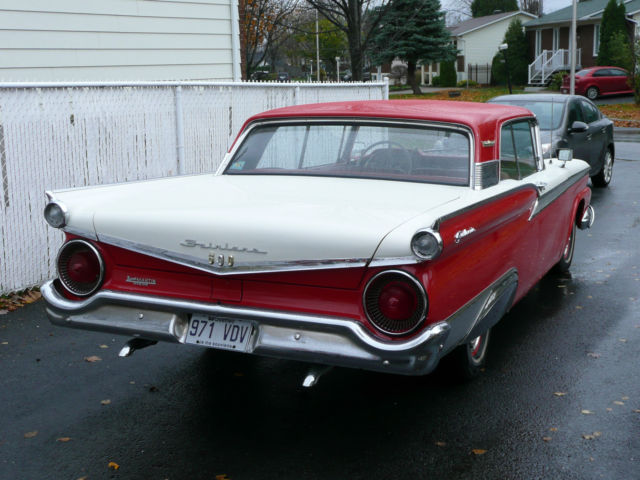 1959 Red Ford Galaxie Coupe