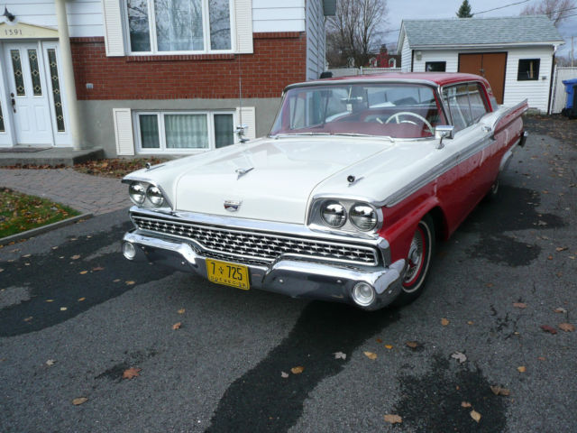 1959 Red Ford Galaxie Coupe
