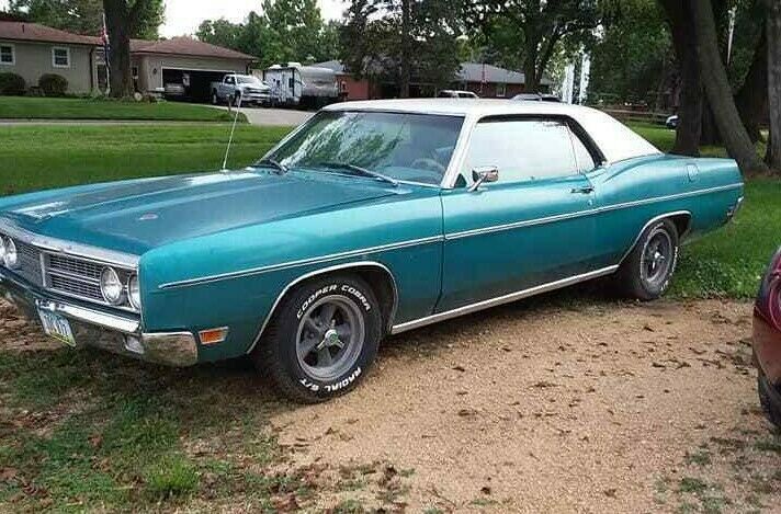 1970 Teal Ford Galaxie 500 Coupe