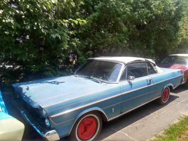 1965 Blue Ford Galaxie Convertible