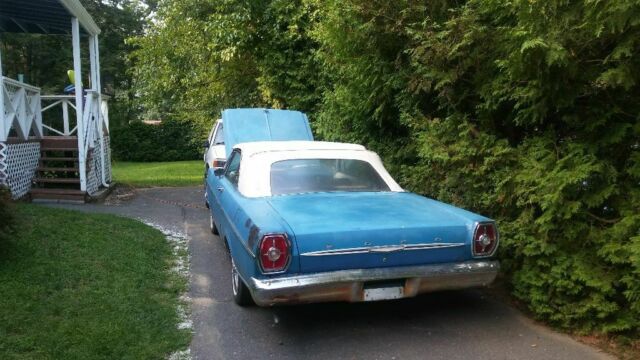 1965 Blue Ford Galaxie Convertible