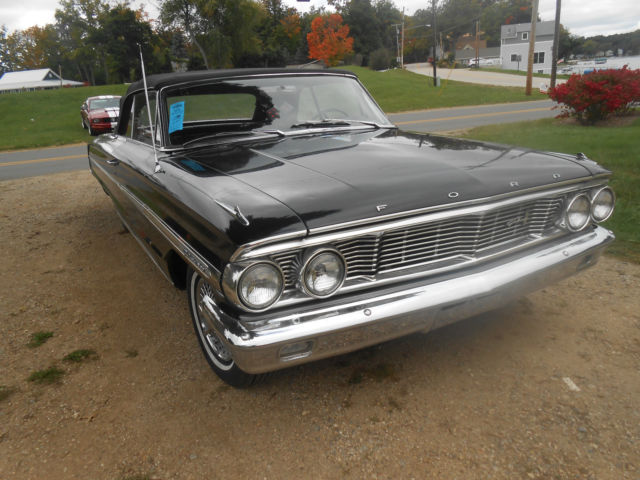 1964 Black Ford Galaxie Convertible