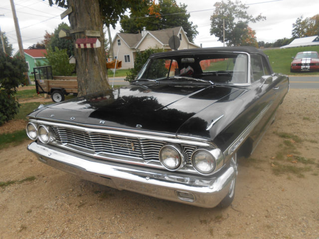 1964 Black Ford Galaxie Convertible