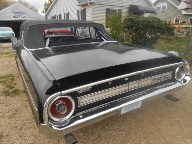 1964 Black Ford Galaxie Convertible