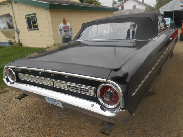 1964 Black Ford Galaxie Convertible