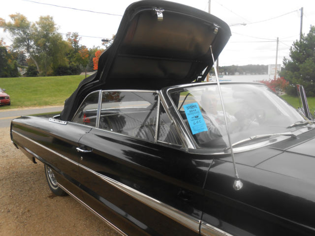 1964 Black Ford Galaxie Convertible