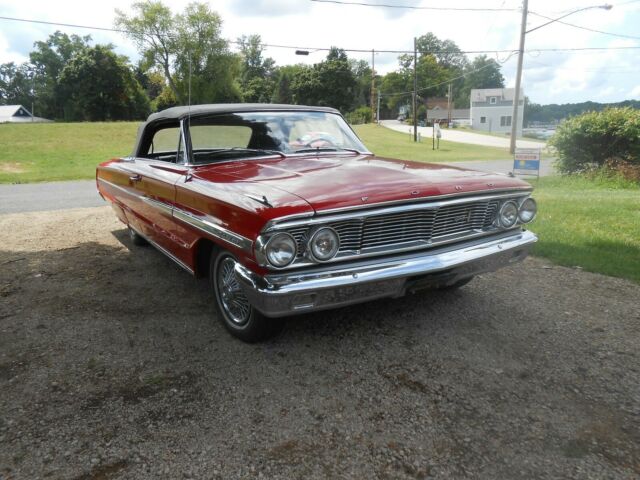 1964 Red Ford Galaxie Convertible
