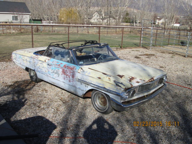 1964 Yellow Ford Galaxie Convertible