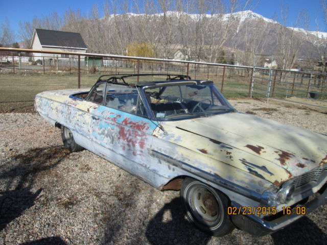 1964 Yellow Ford Galaxie Convertible