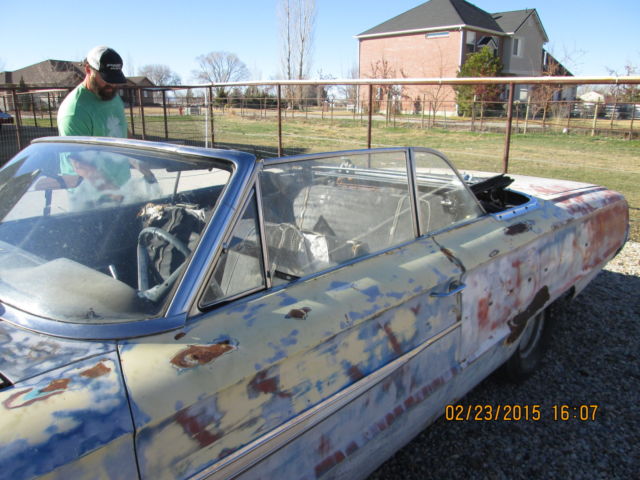 1964 Yellow Ford Galaxie Convertible