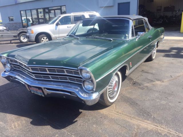 1967 green Ford Galaxie Convertible