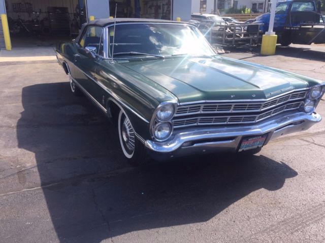 1967 green Ford Galaxie Convertible