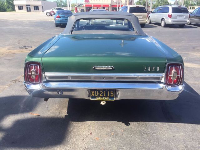 1967 green Ford Galaxie Convertible