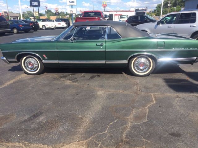 1967 green Ford Galaxie Convertible