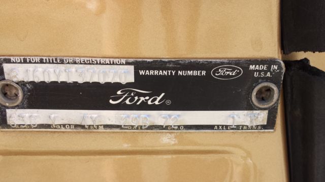 1968 Gold Ford Galaxie Fastback