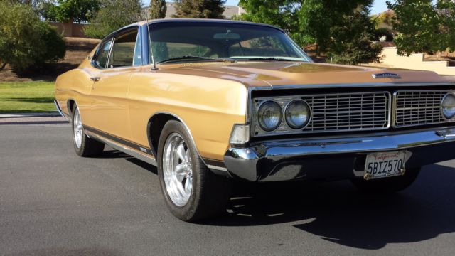 1968 Gold Ford Galaxie Fastback