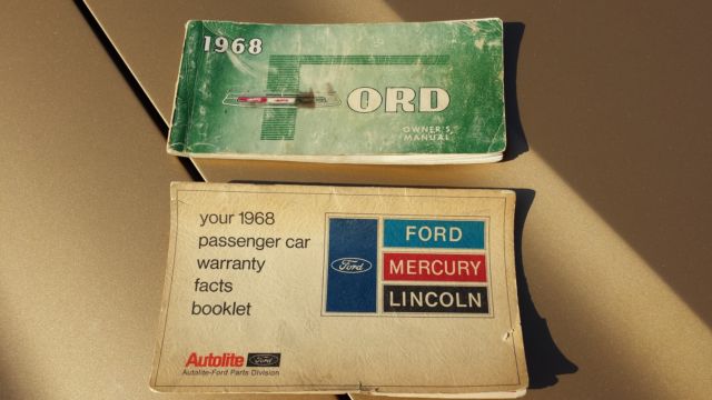 1968 Gold Ford Galaxie Fastback