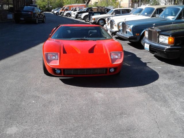 1969 Ferrari red Ford Ford GT 2 seat roadster