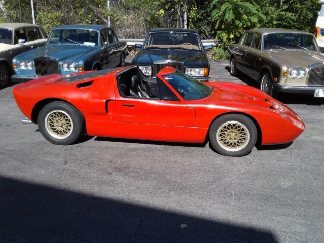 1969 Ferrari red Ford Ford GT 2 seat roadster