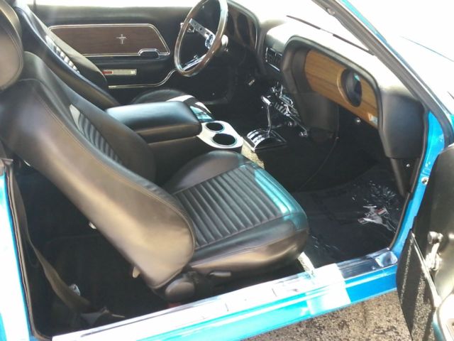 1969 Blue Ford Mustang Hatchback