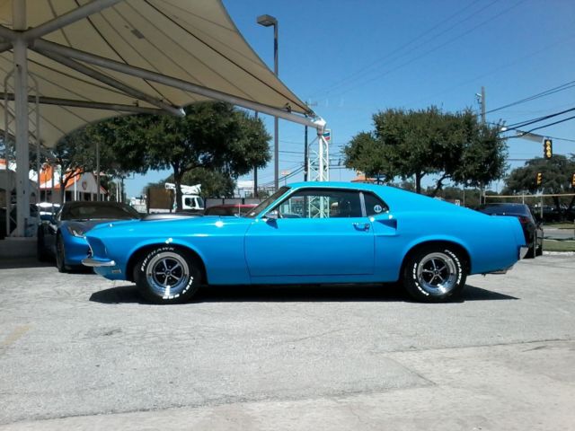 1969 Blue Ford Mustang Hatchback