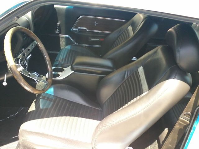 1969 Blue Ford Mustang Hatchback