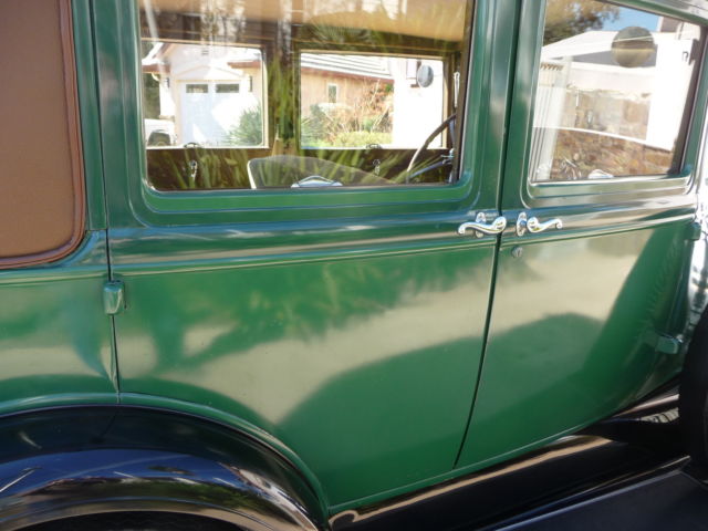 1928 Green- two tone Ford Model A 4-Door