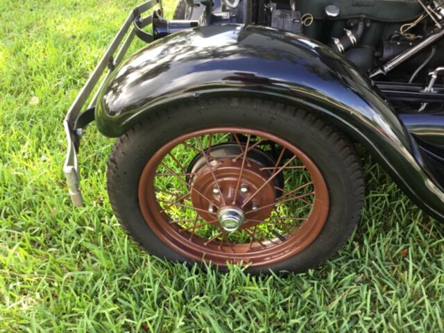 1929 Beige and Black Ford Model A Convertible