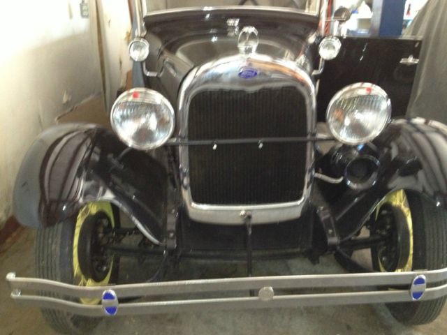 1929 Black Ford Model A Roadster